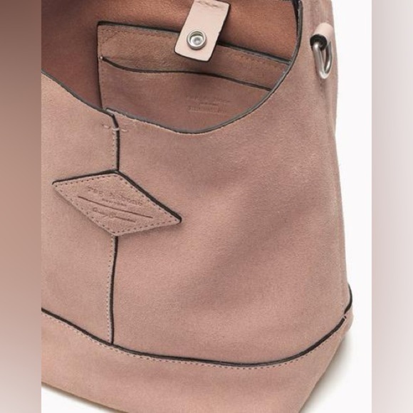 Rag & Bone- Camden Mini Shopper Nude Suede - Picture 3 of 9